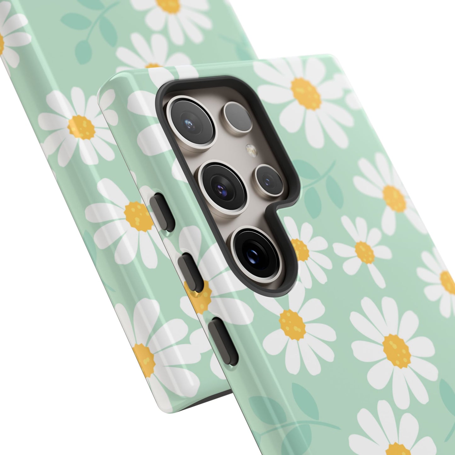 Charming Daisy Floral Tough Samsung Galaxy Case – Spring Pastel Design, Shockproof & Slim