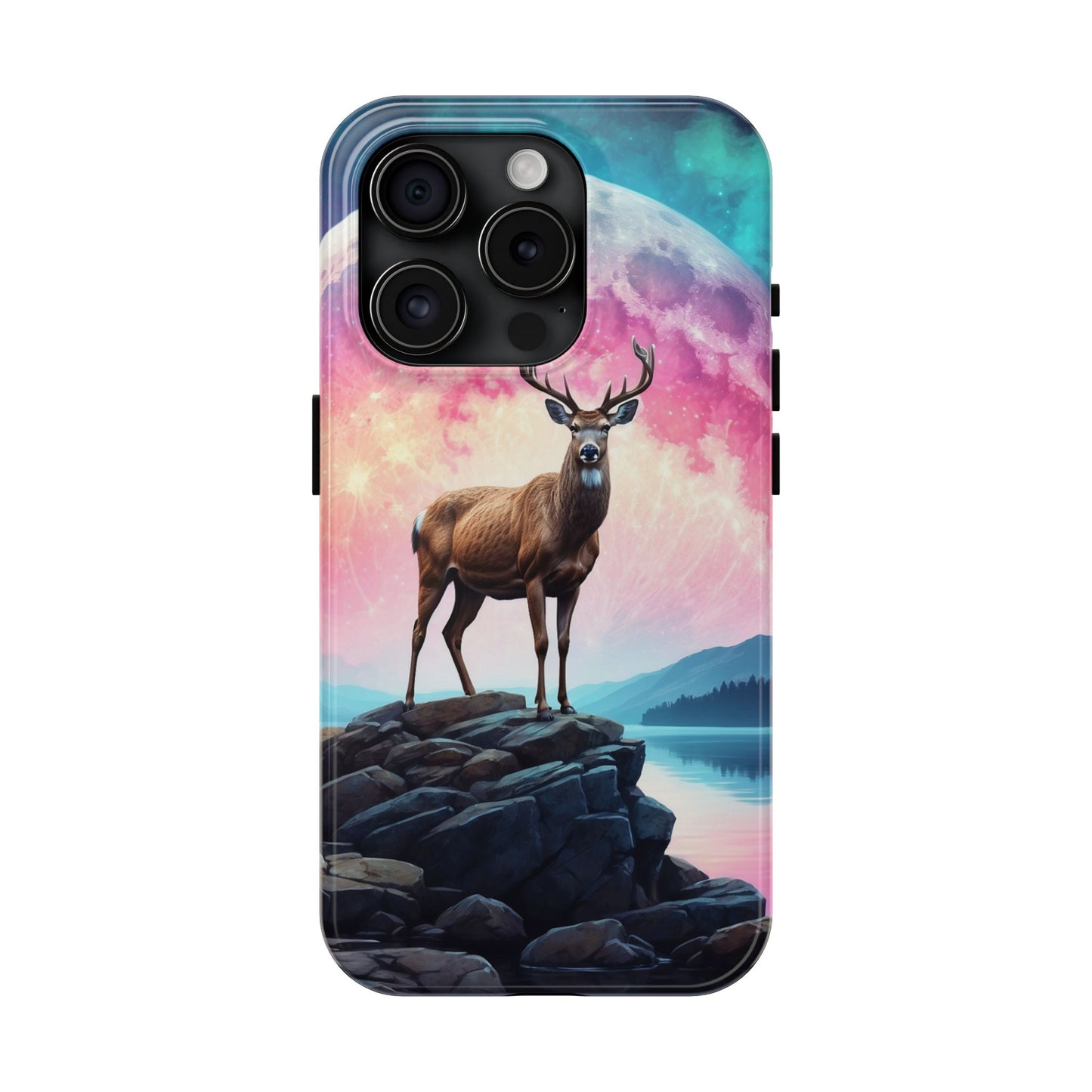 Stag in Moonlit Glow iPhone Case