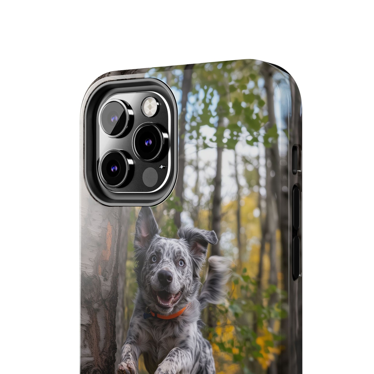 Happy Forest Dog iPhone Case – Nature-Inspired Protective Cover