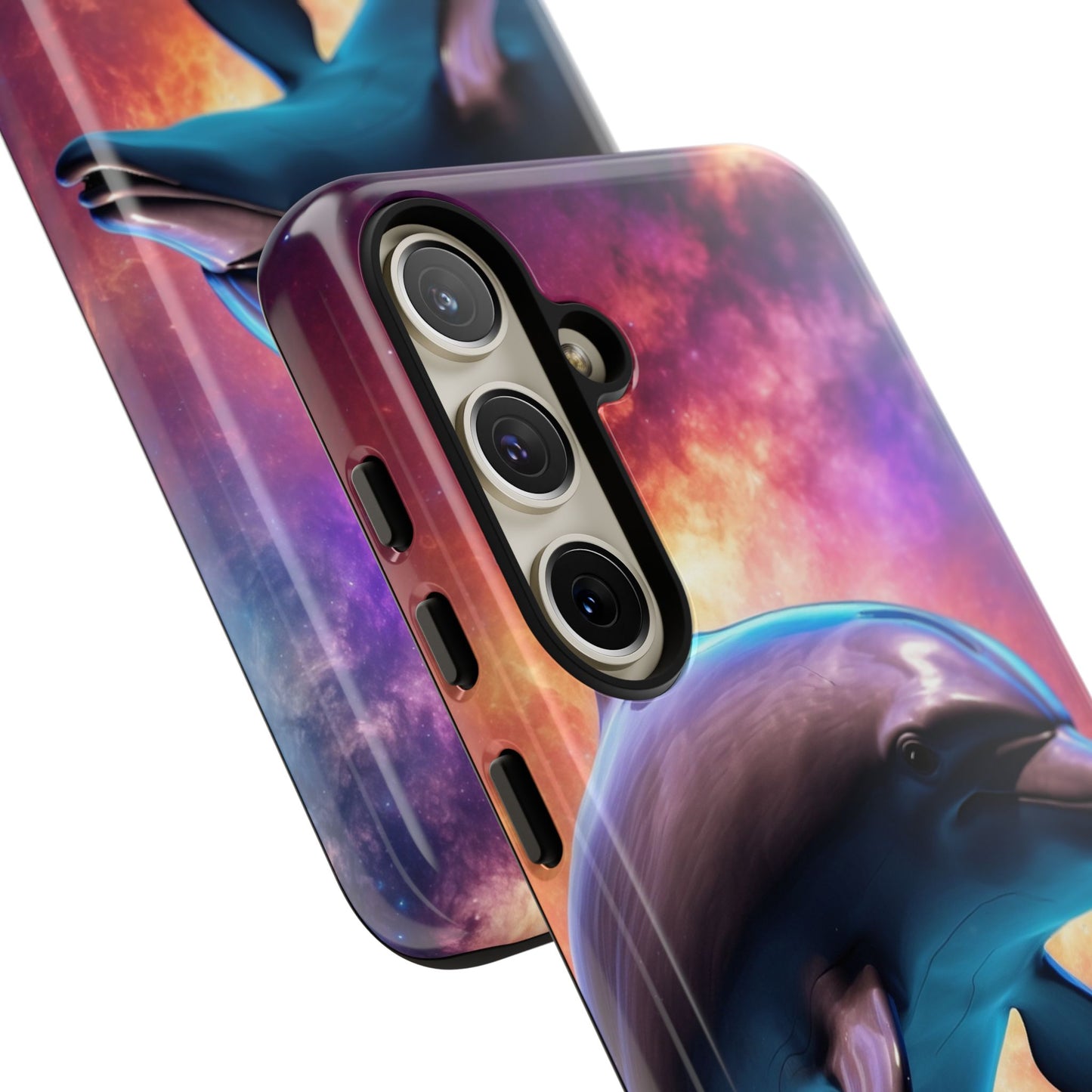 Cosmic Dolphin Galaxy Art - Samsung Galaxy Case
