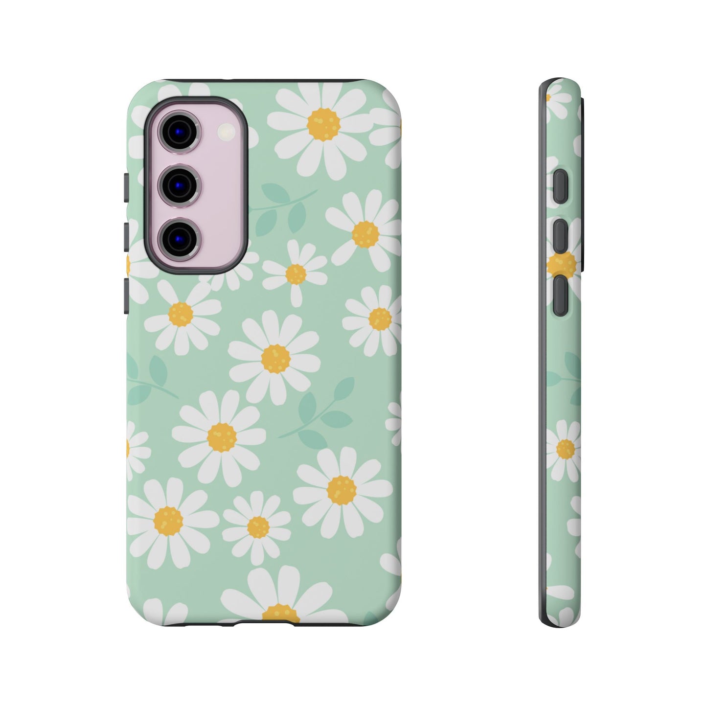 Charming Daisy Floral Tough Samsung Galaxy Case – Spring Pastel Design, Shockproof & Slim
