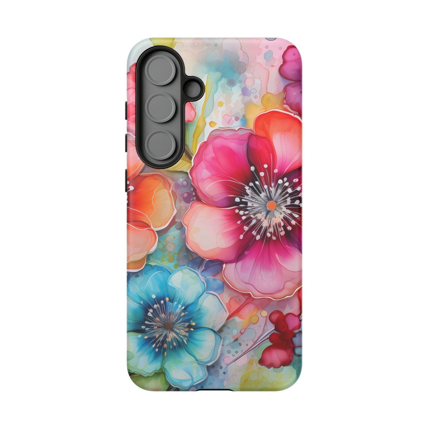 Vibrant Watercolor Floral Garden - Samsung Galaxy Series Case