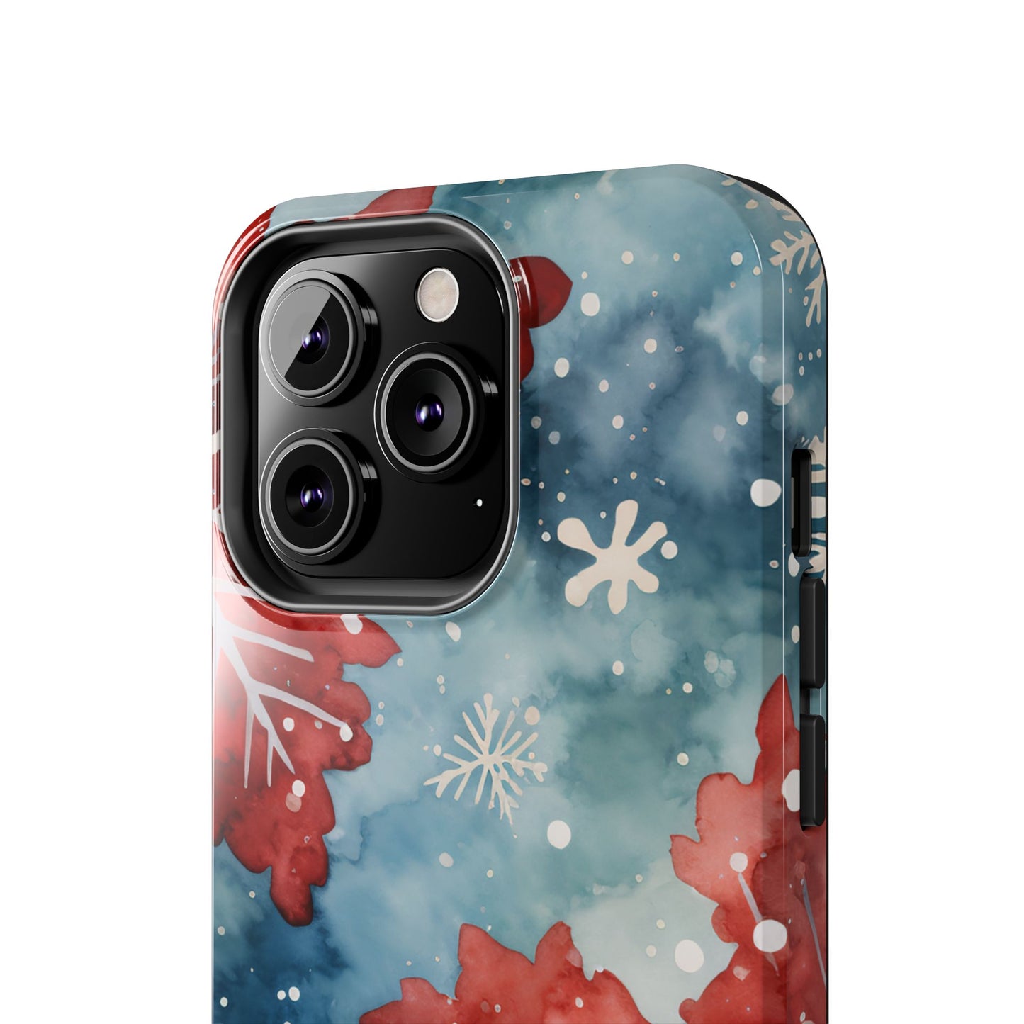 Crimson Snowflake Charm – iPhone Case Details: