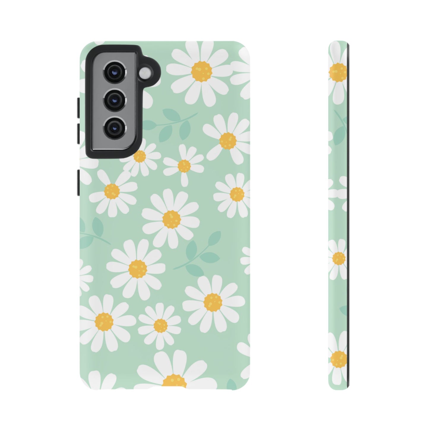 Charming Daisy Floral Tough Samsung Galaxy Case – Spring Pastel Design, Shockproof & Slim