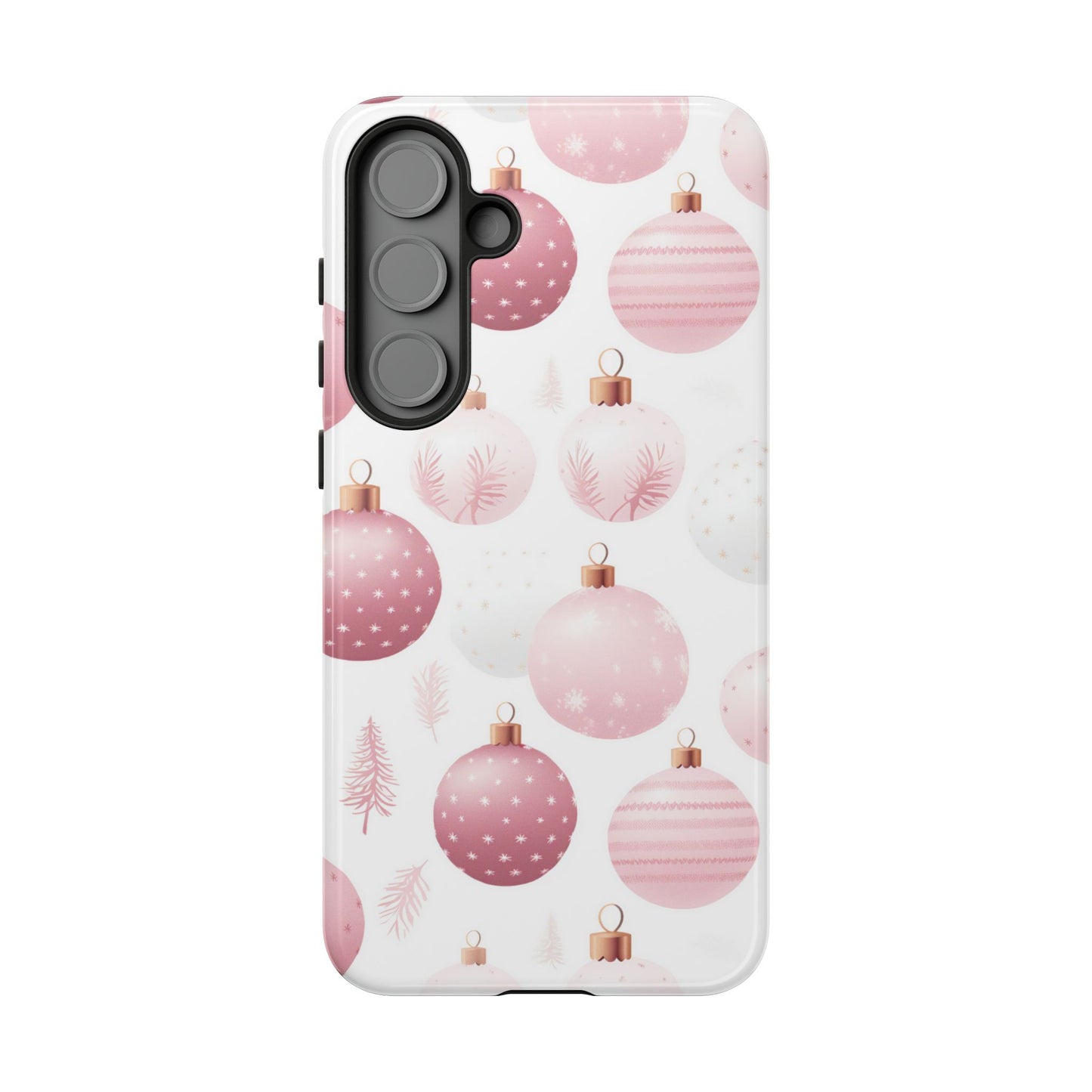 Samsung Galaxy Case: Merry in Pink – Christmas Balls