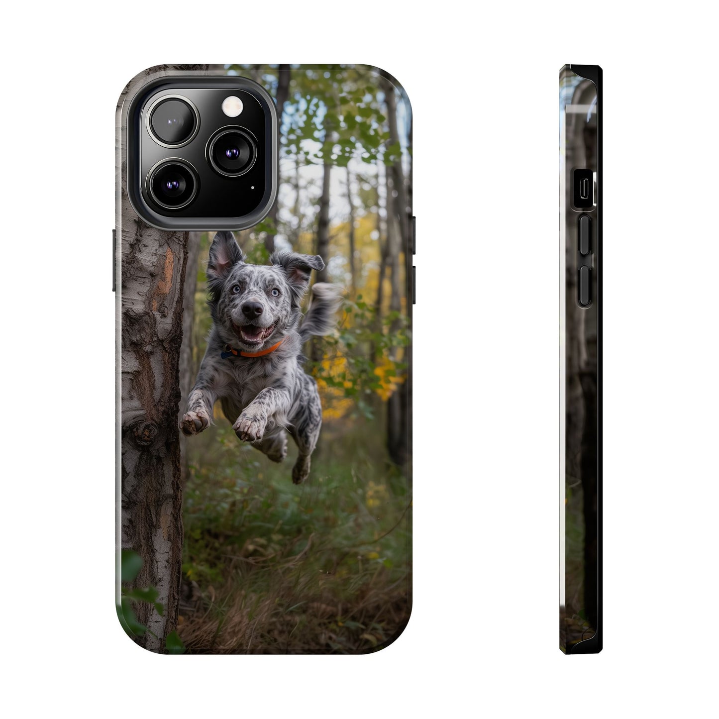 Happy Forest Dog iPhone Case – Nature-Inspired Protective Cover