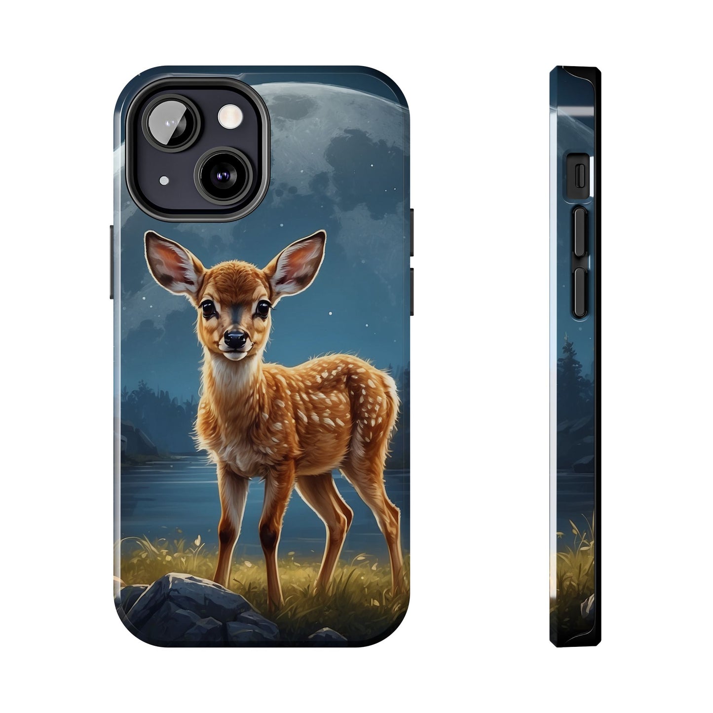 iPhone Case – Enchanted Fawn Under the Moonlit Sky