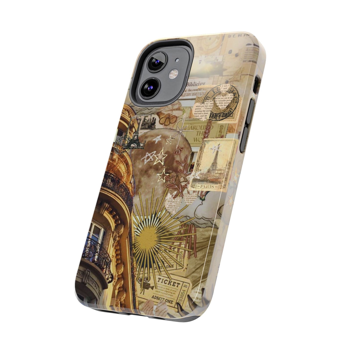 Parisian Dream Collage iPhone Case – Dual - Layer Protection with Vintage French Aesthetic - BOGO Cases
