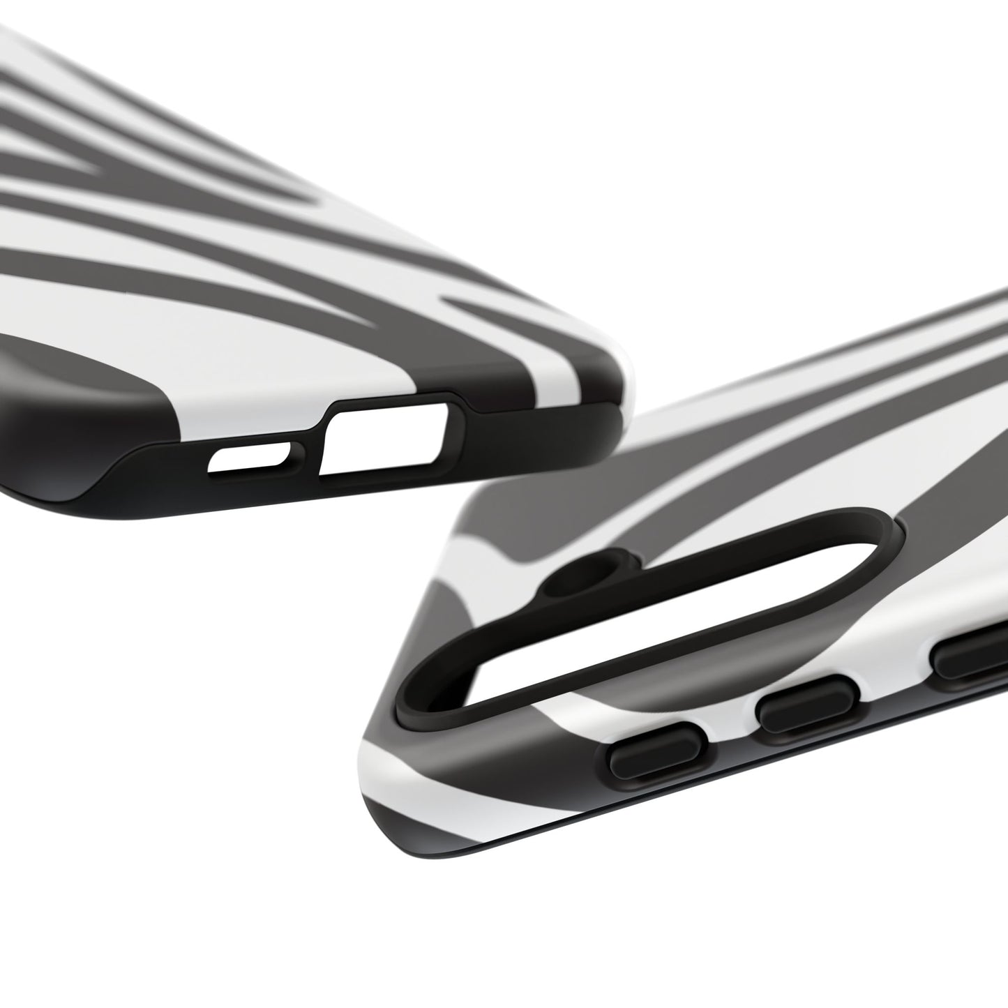 Modern Black and White Abstract Tough Samsung Galaxy Case – Bold Graphic Pattern with Dual-Layer Protection