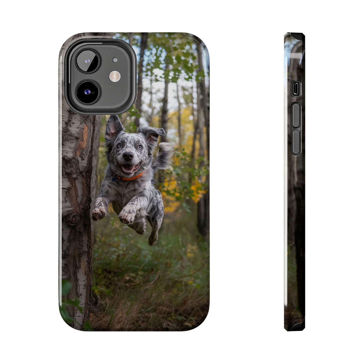 Happy Forest Dog iPhone Case – Nature-Inspired Protective Cover