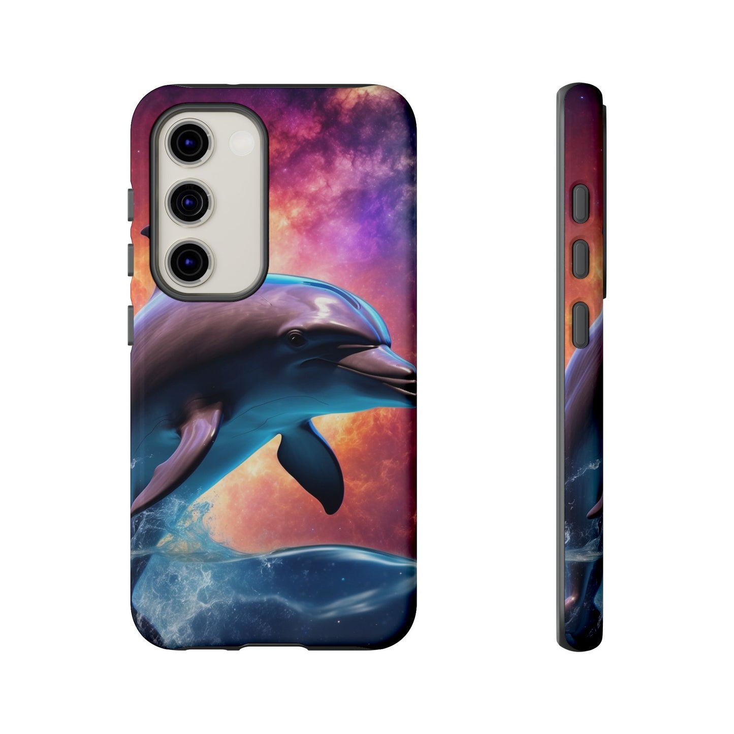 Cosmic Dolphin Galaxy Art - Samsung Galaxy Case
