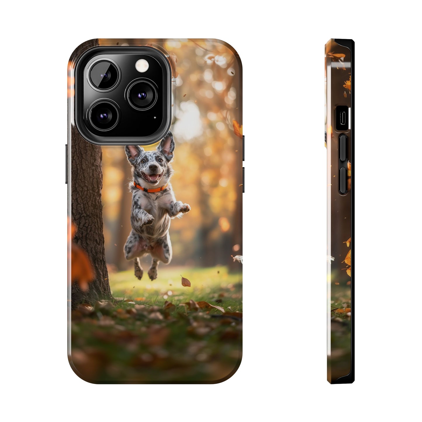 Energetic Blue Heeler Forest Pup Phone Case – Durable Outdoor-Inspired Design
