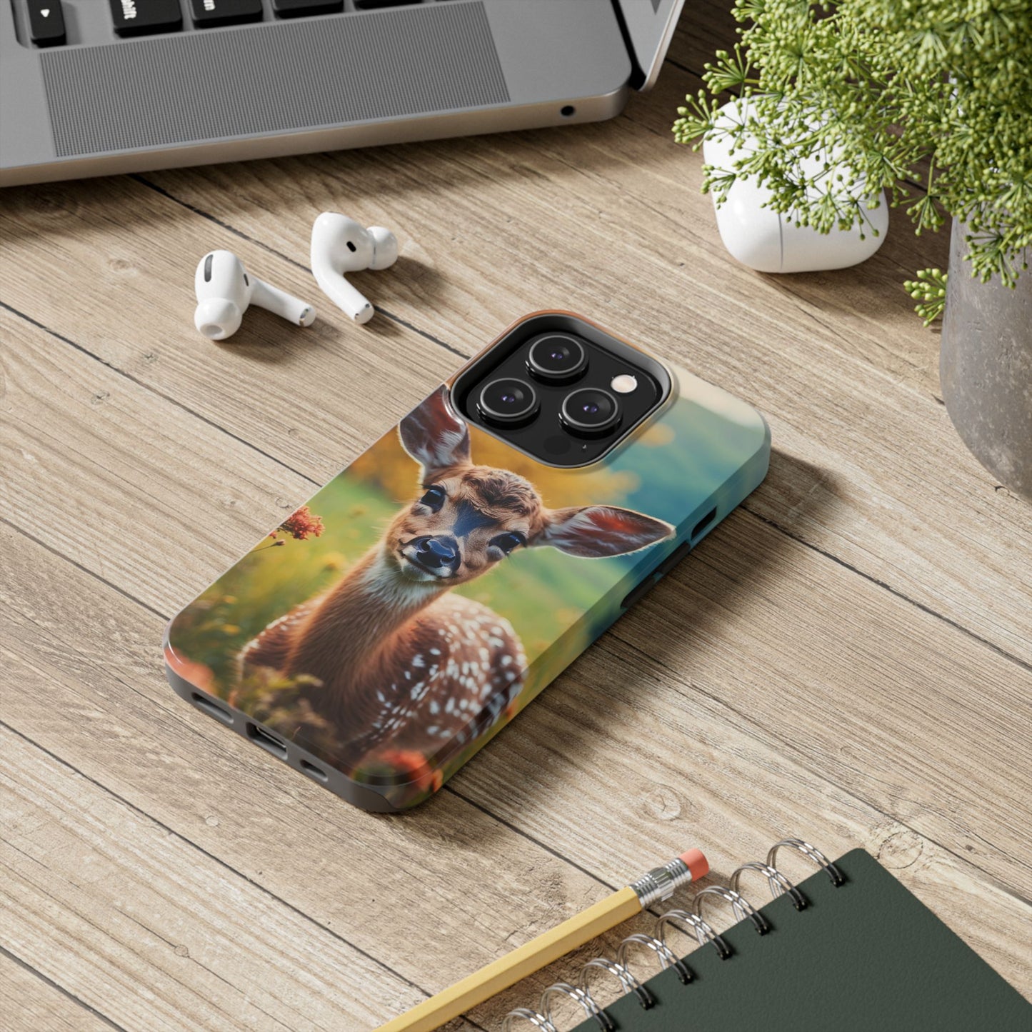 Golden Meadow Fawn iPhone Case