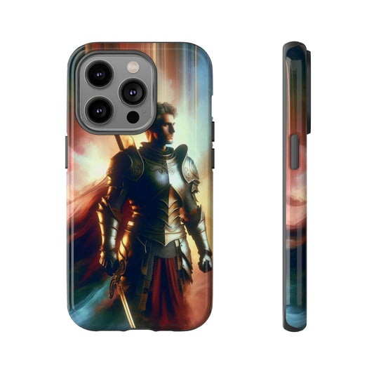 Valiant Fantasy Knight: Epic Warrior Phone Case for iPhone, Samsung Galaxy & Pixel