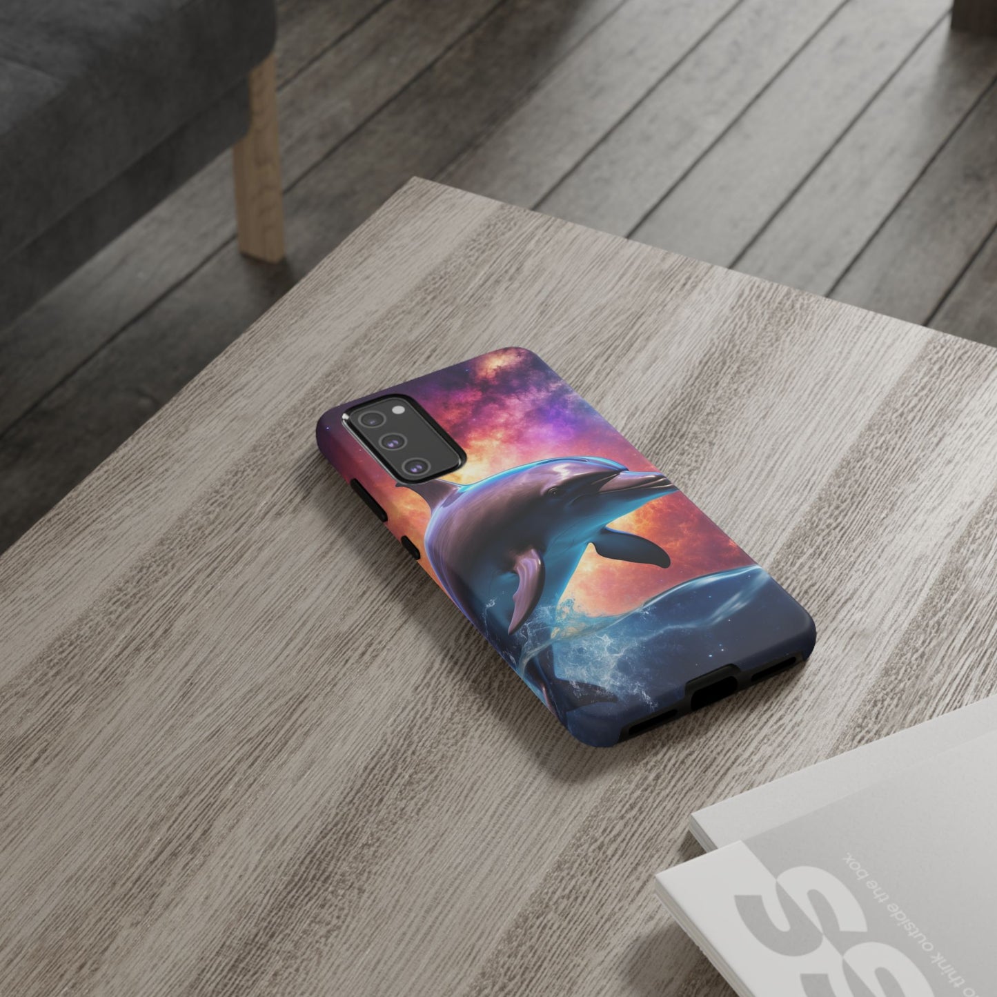 Cosmic Dolphin Galaxy Art - Samsung Galaxy Case
