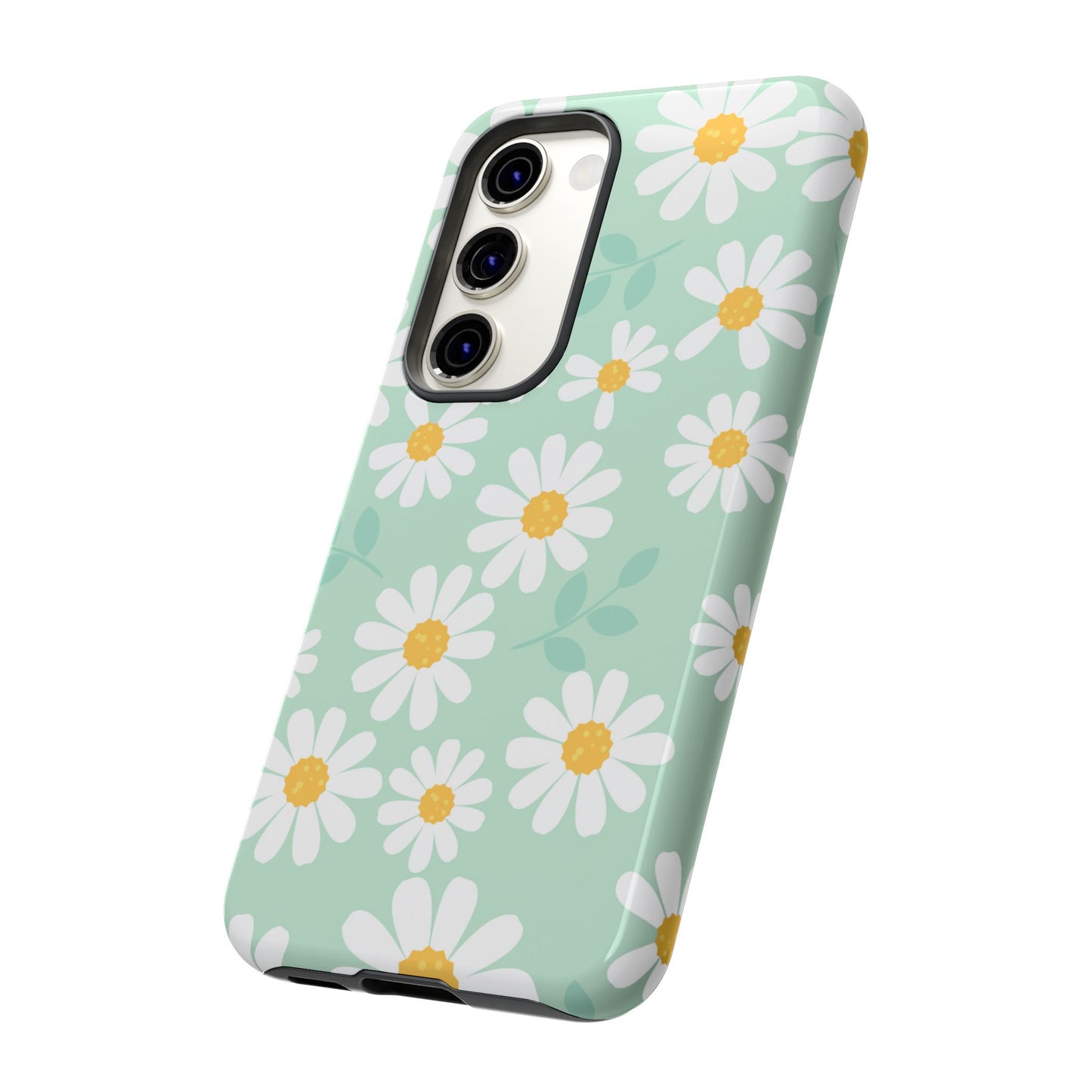 Charming Daisy Floral Tough Samsung Galaxy Case – Spring Pastel Design, Shockproof & Slim