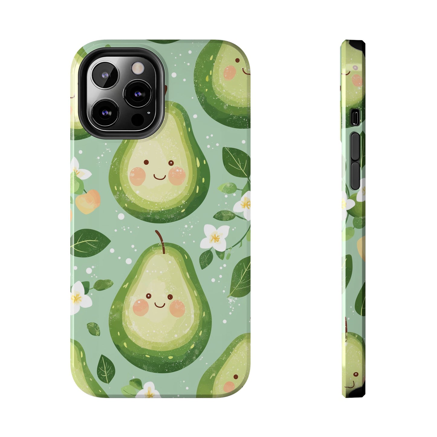 Smiling Avocados Tough iPhone Case – Cute Avocado Design, Dual - Layer Protection - BOGO Cases