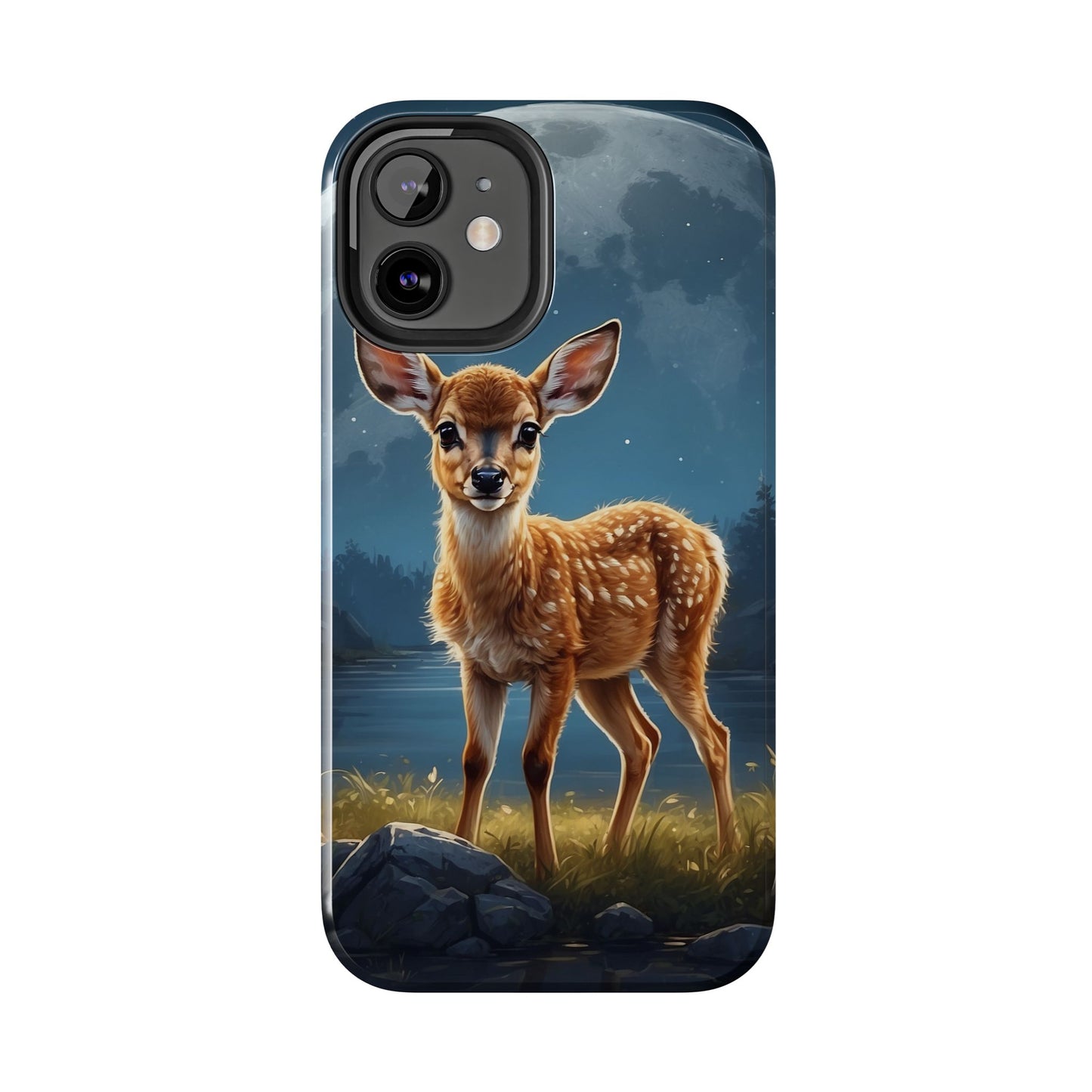 iPhone Case – Enchanted Fawn Under the Moonlit Sky