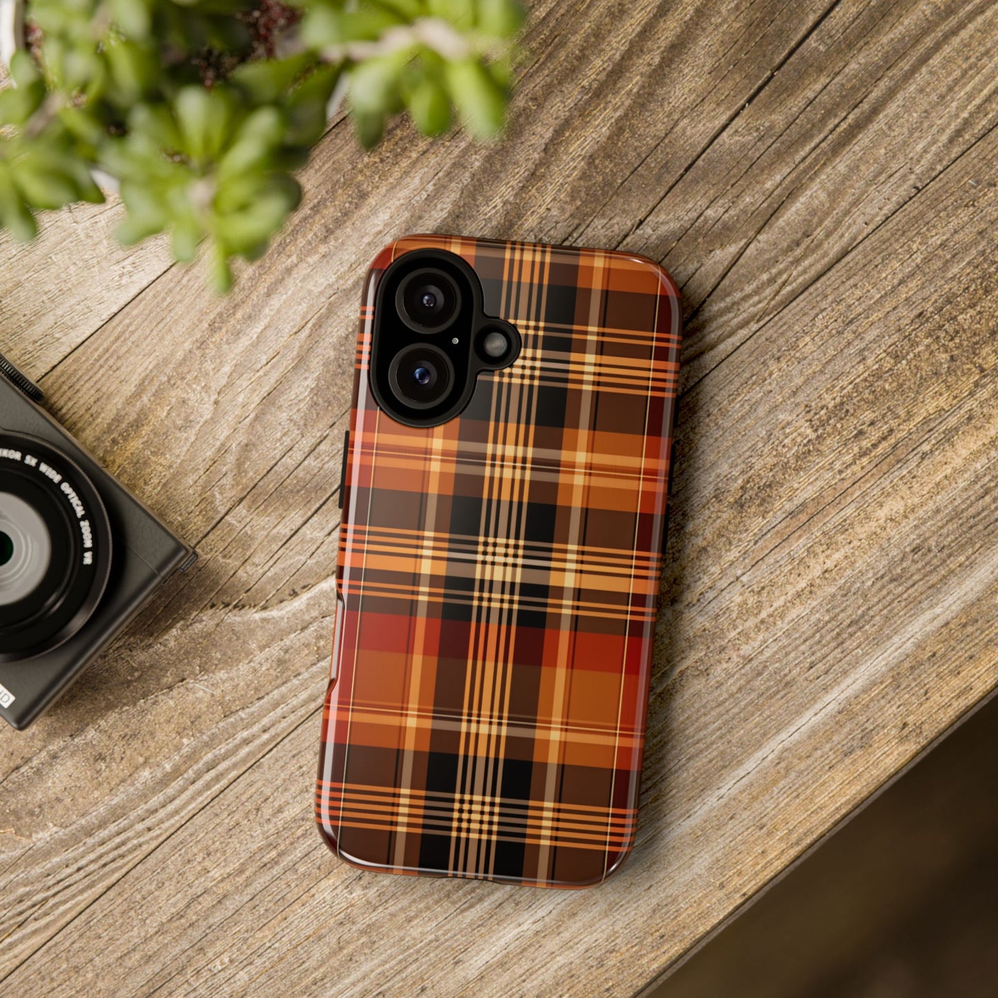Vintage Charm Plaid Phone Case - Stylish Protection!