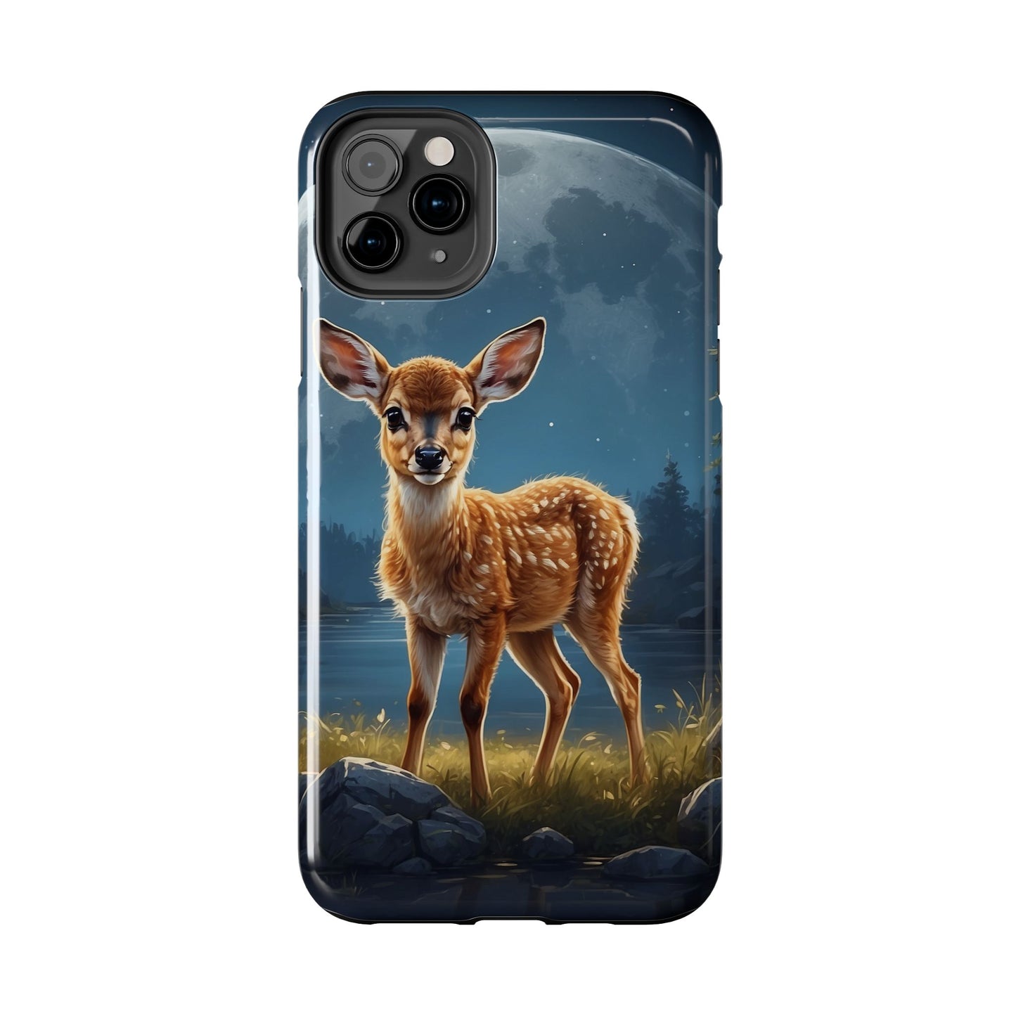 iPhone Case – Enchanted Fawn Under the Moonlit Sky