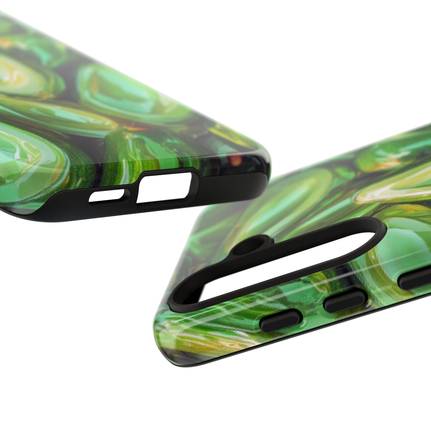 Glossy Avocado Samsung Galaxy  Case – Sleek Green 3D Fruit Design, Durable and Stylish
