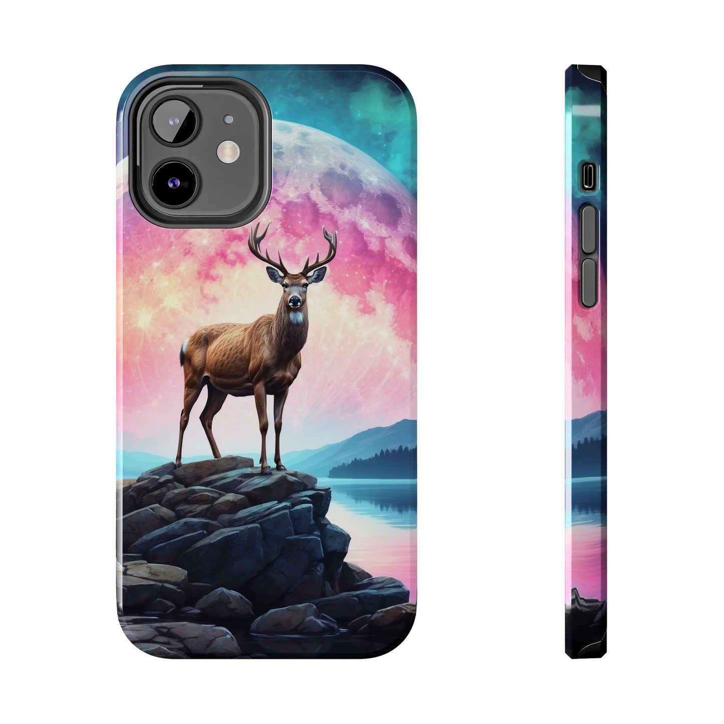 Stag in Moonlit Glow iPhone Case
