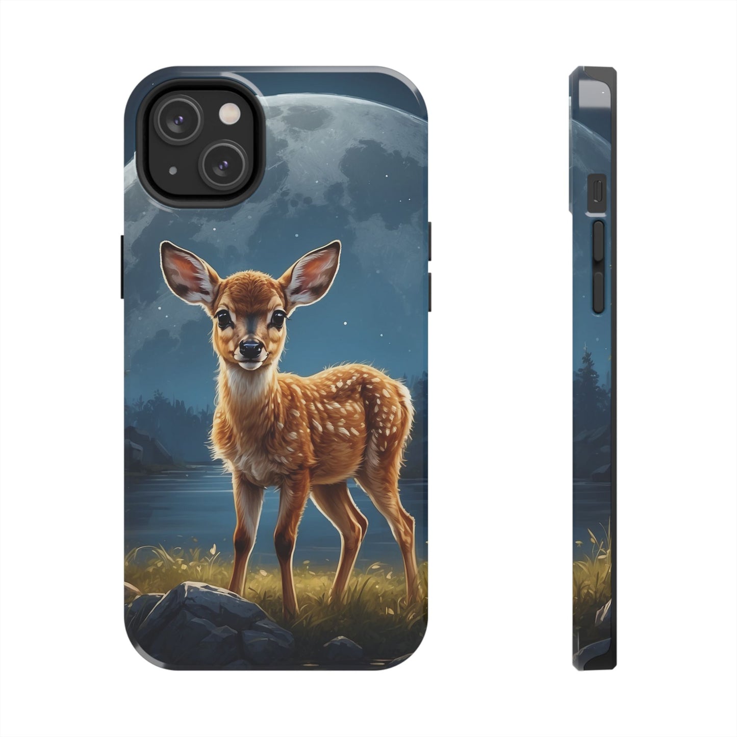 iPhone Case – Enchanted Fawn Under the Moonlit Sky