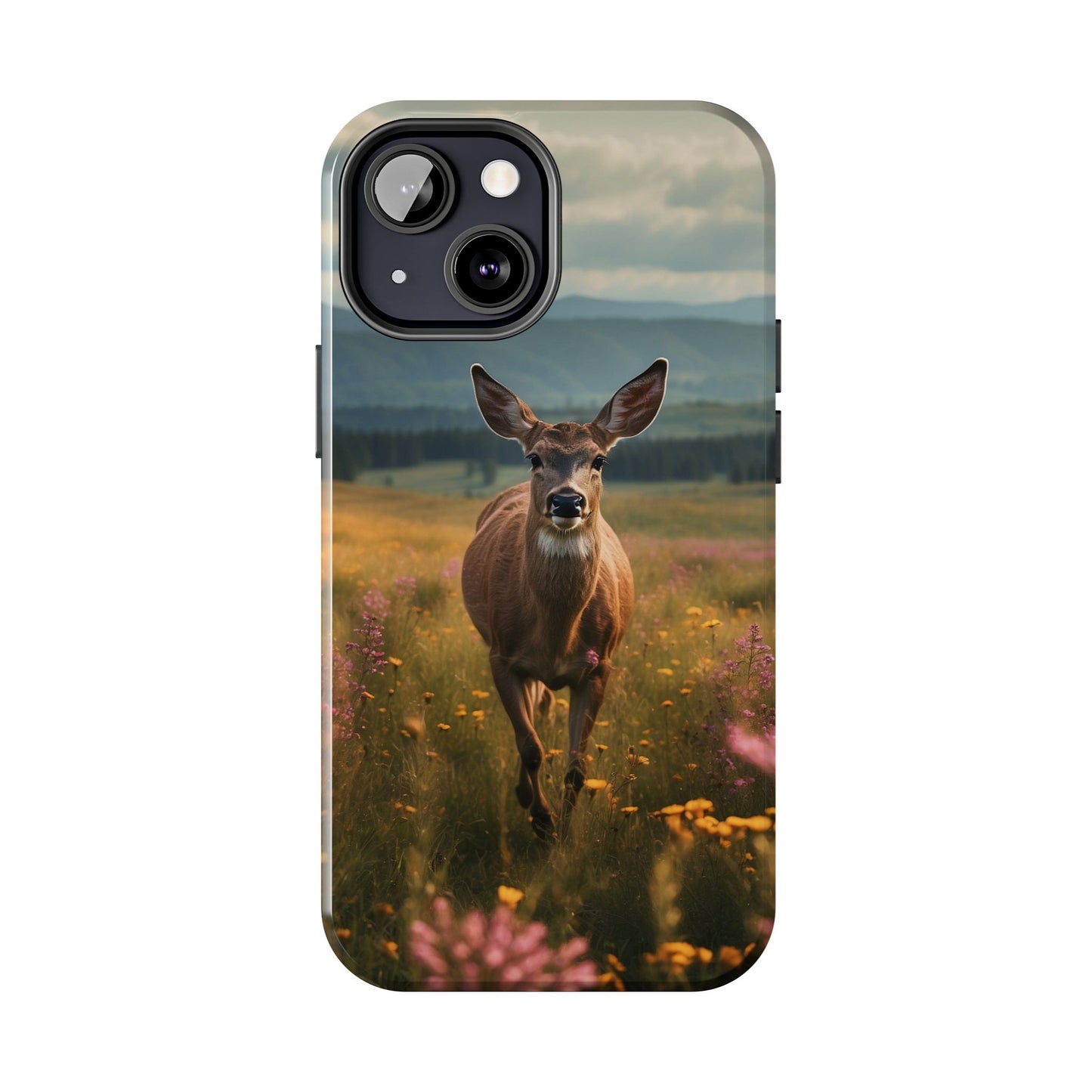 Rustic Meadow Deer – iPhone Case