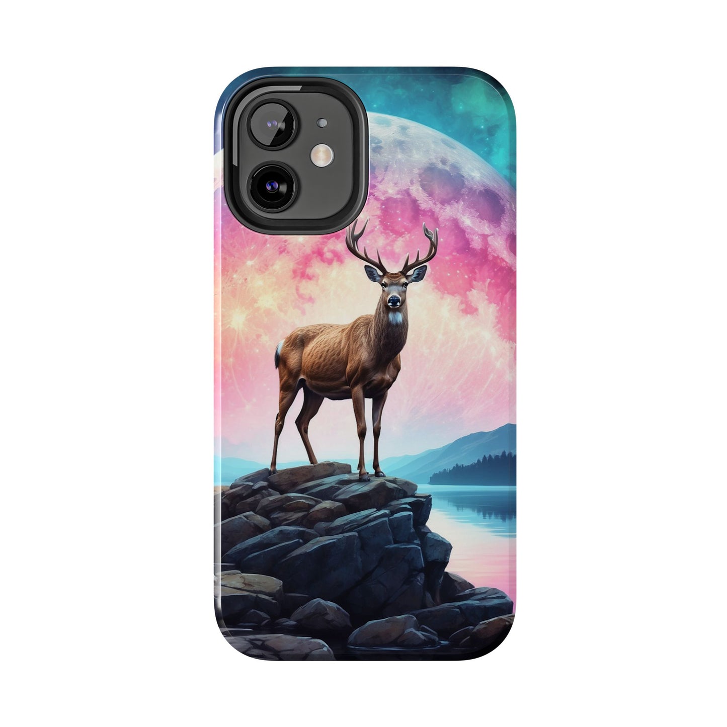 Stag in Moonlit Glow iPhone Case