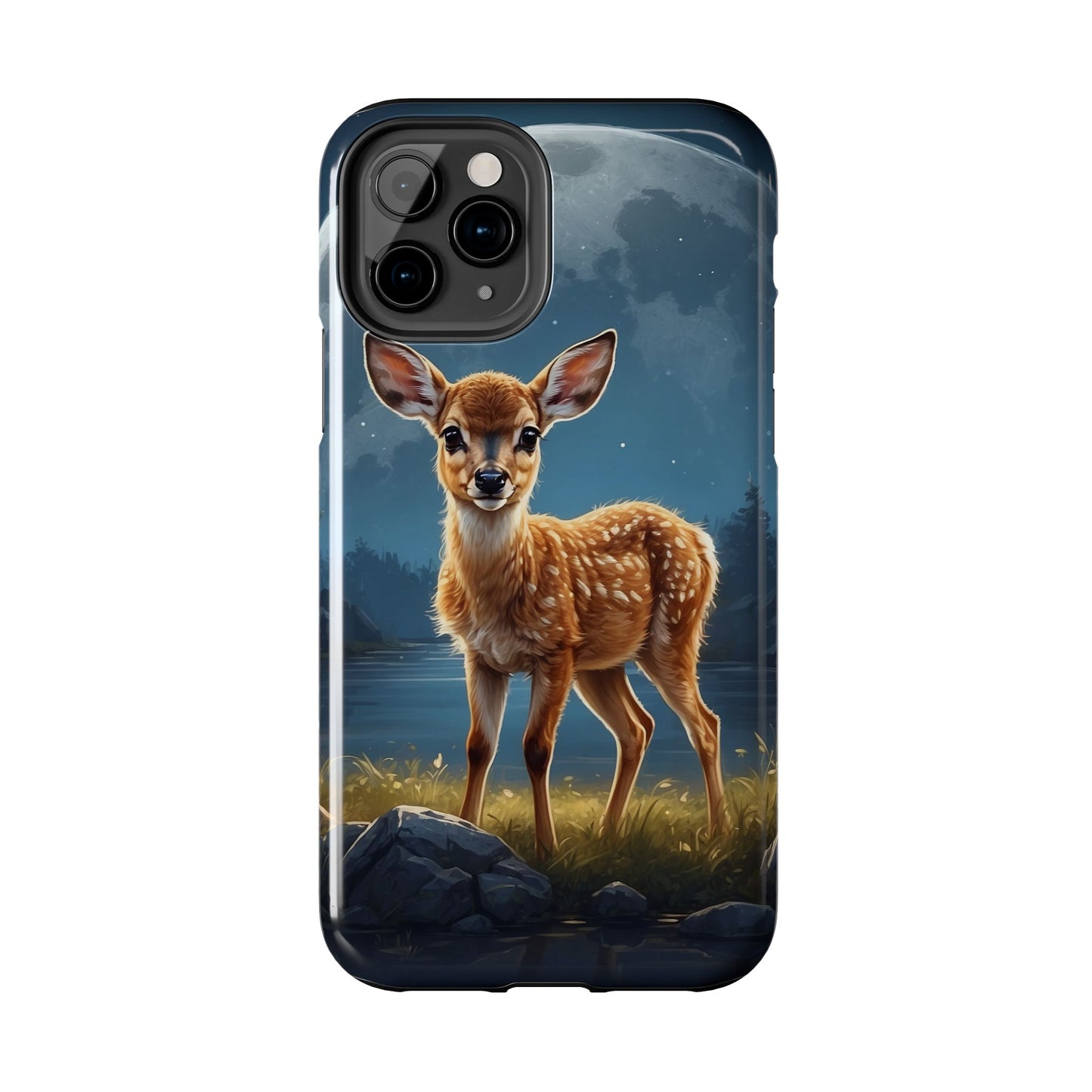 iPhone Case – Enchanted Fawn Under the Moonlit Sky