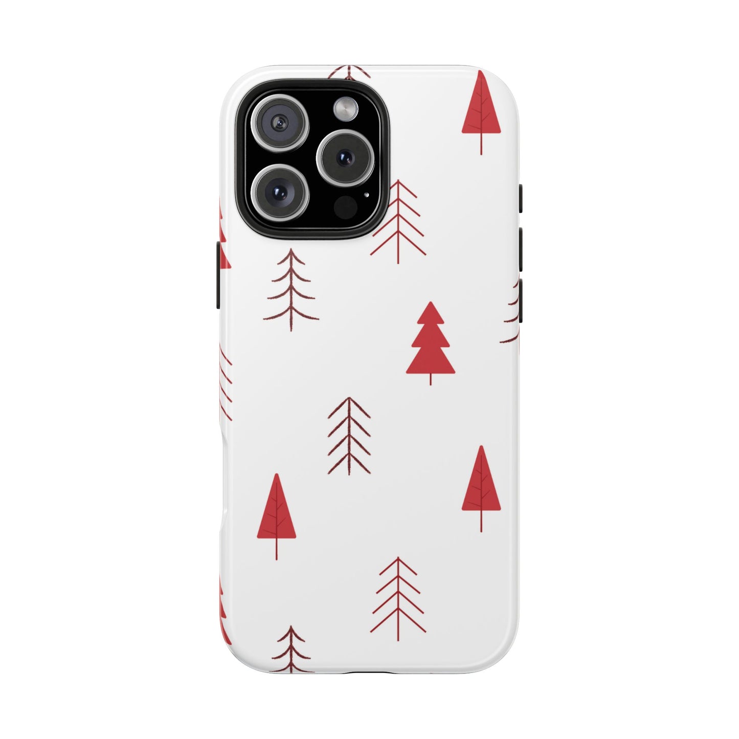 Scandi Red Pine Trees - iPhone Series Case