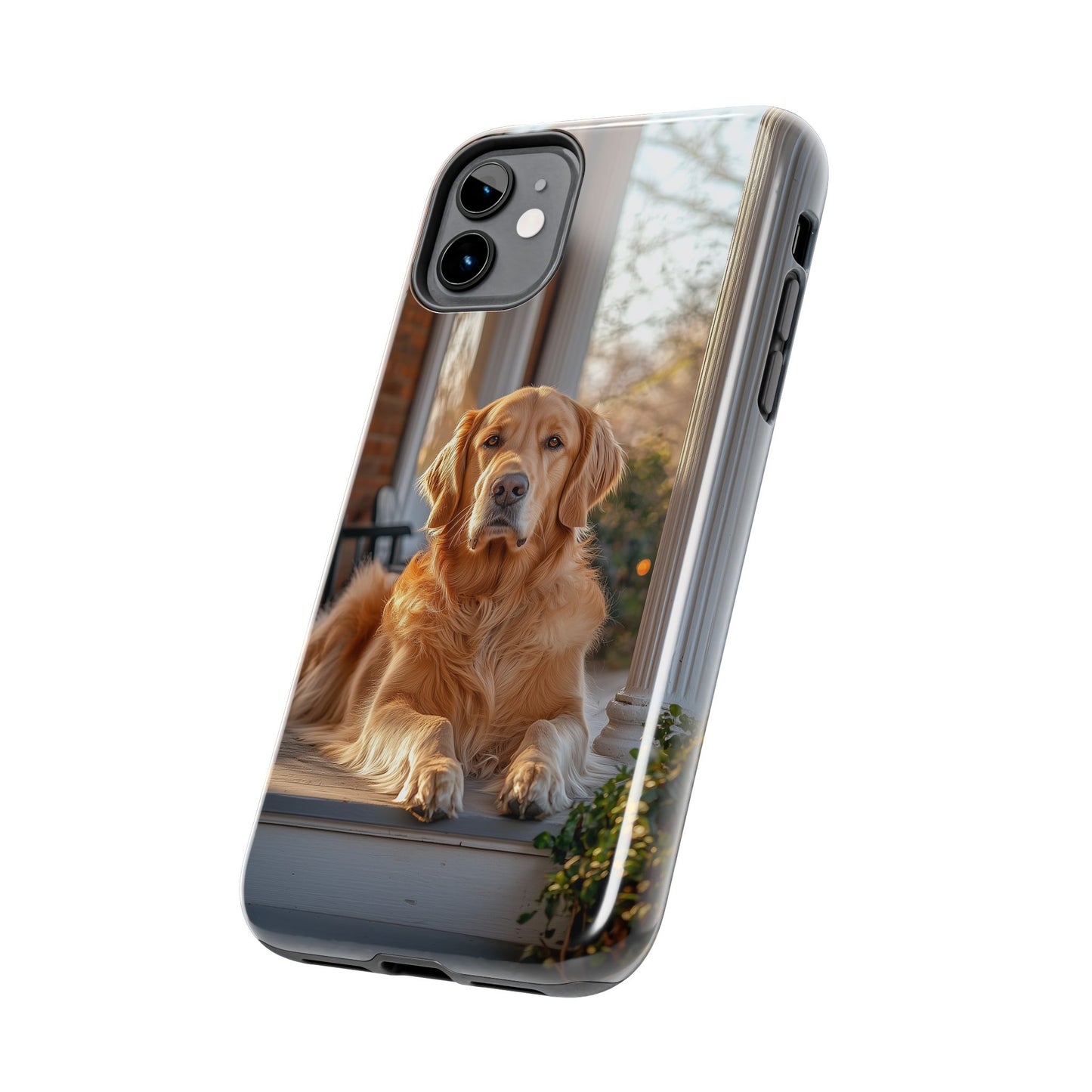 Golden Retriever on Porch - iPhone Series Case