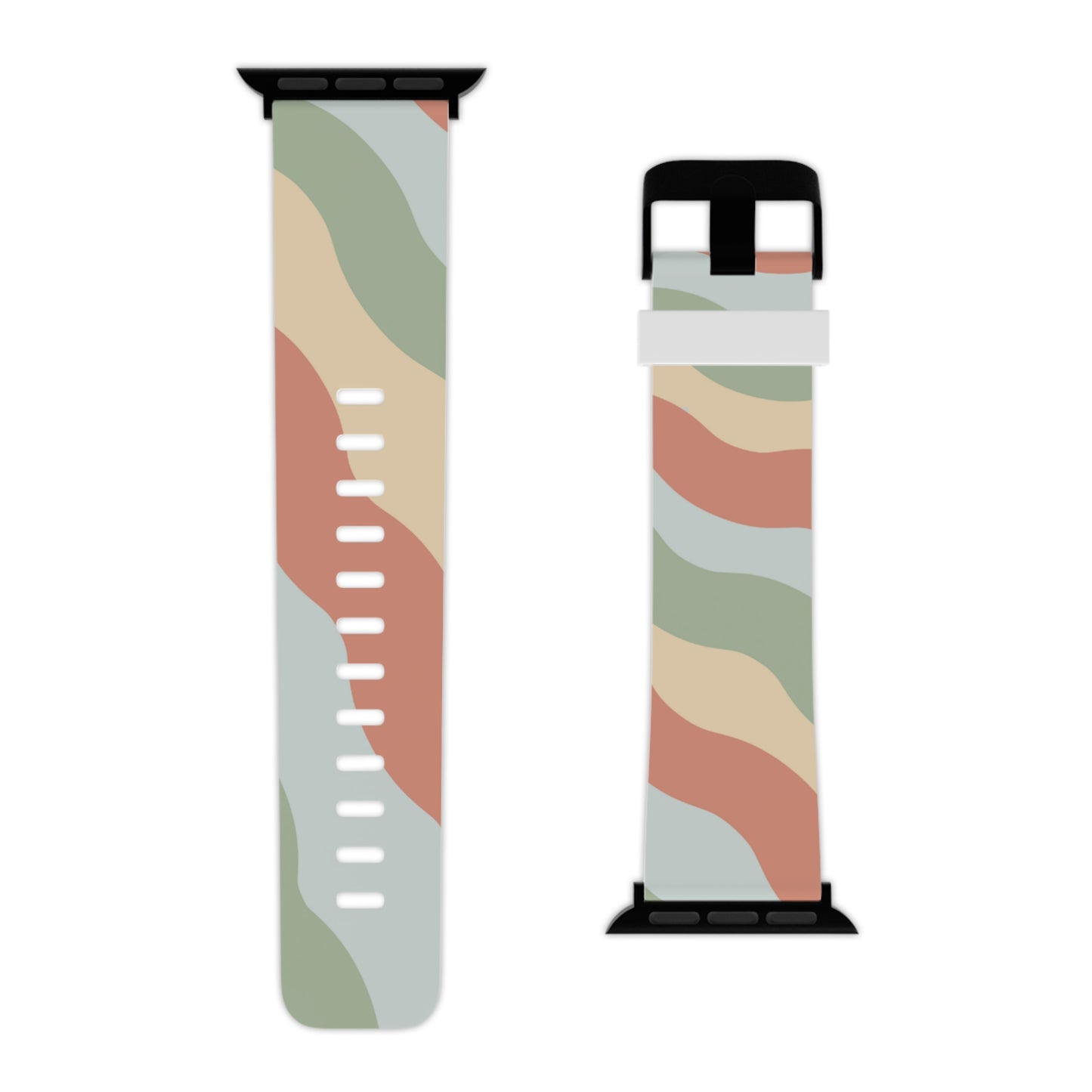 Earthy Retro Waves Apple Band