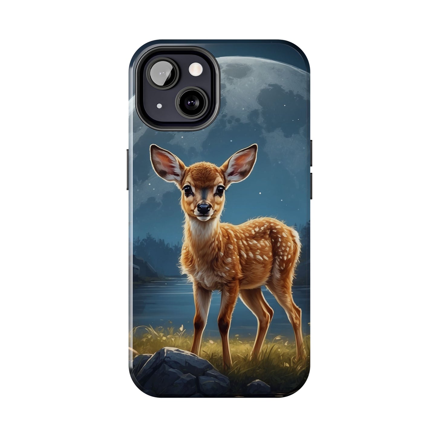 iPhone Case – Enchanted Fawn Under the Moonlit Sky