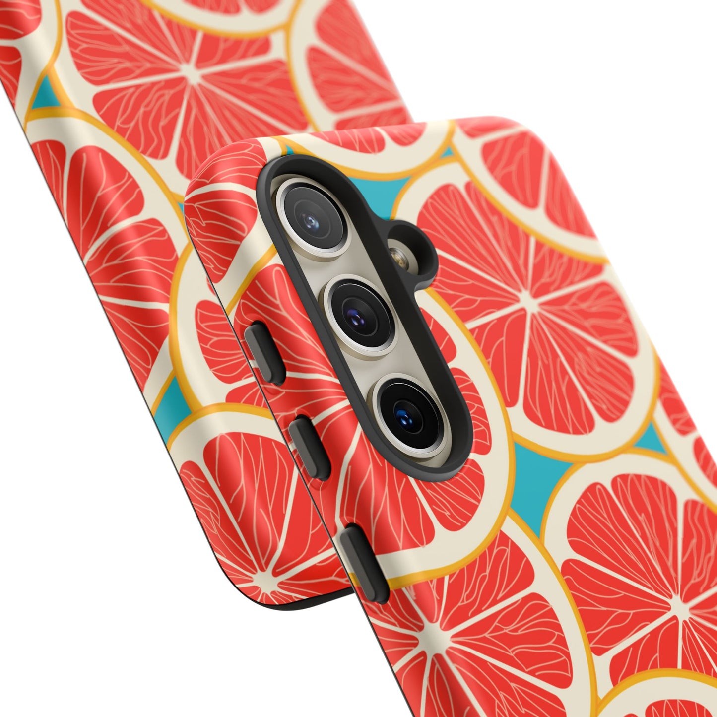 Ruby Grapefruit Pop Tough Samsung Galaxy Case – Vibrant Citrus Design, Shock-Resistant Protection