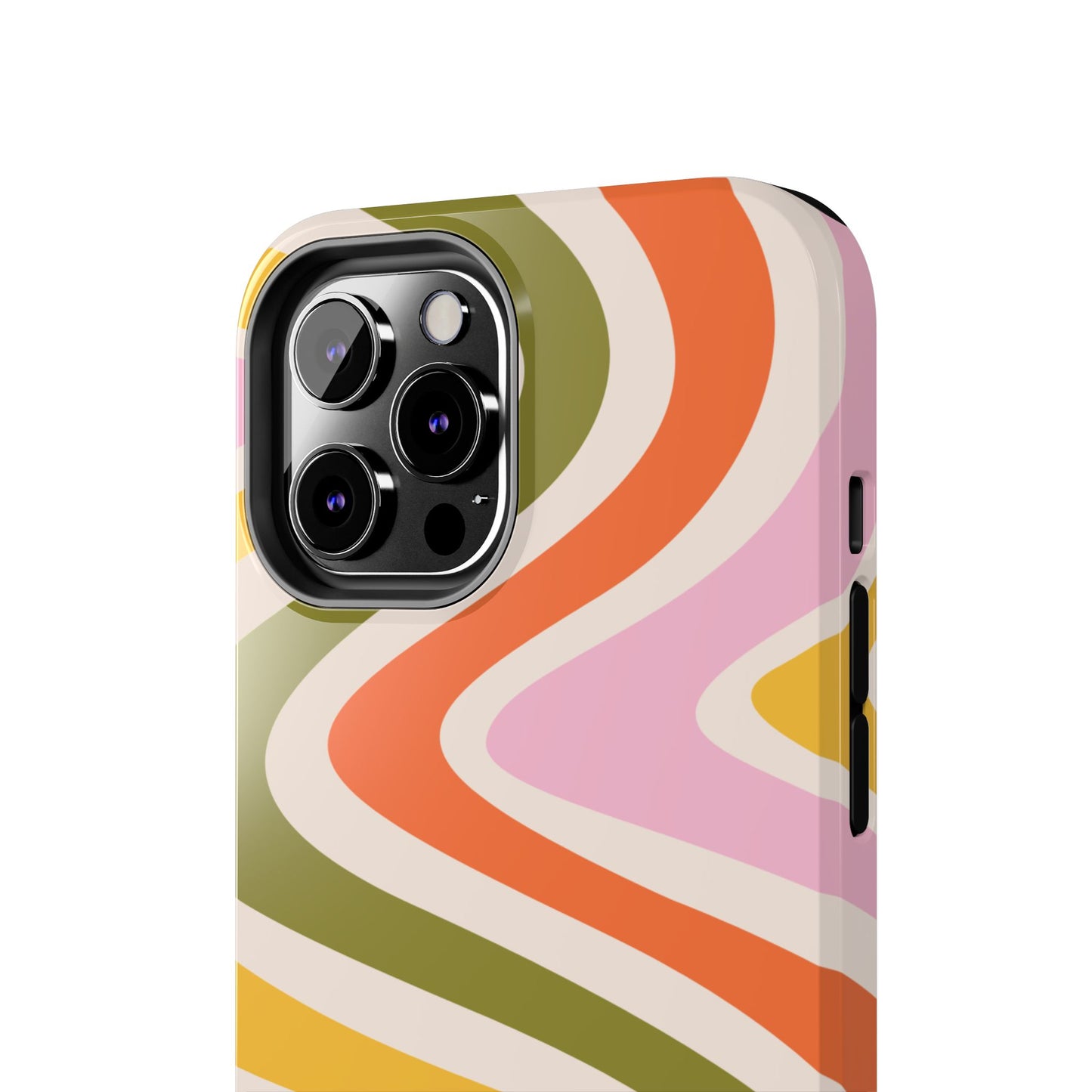 Retro Groove iPhone Case – 70s-Inspired Design with Dual-Layer Protection