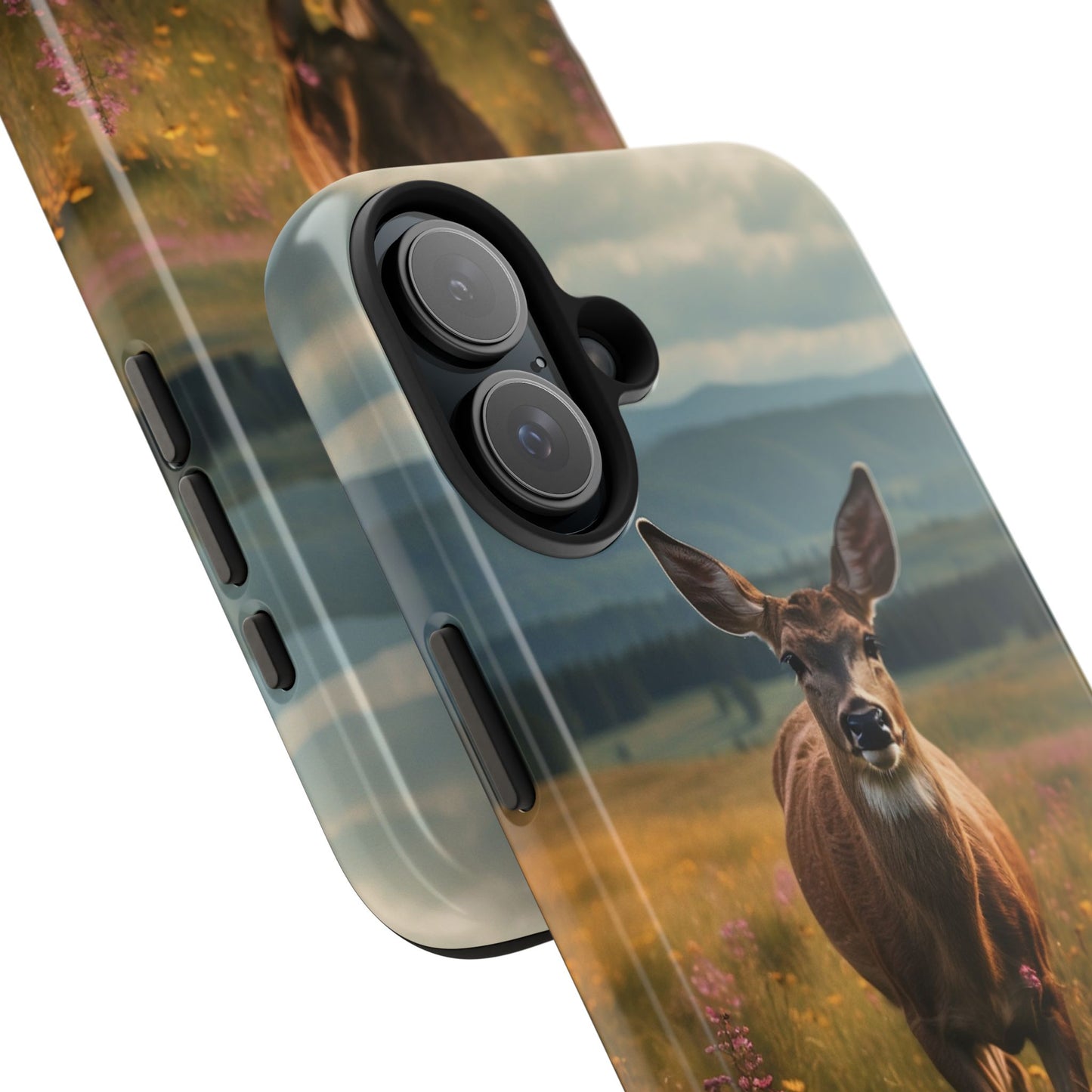 Rustic Meadow Deer – iPhone Case