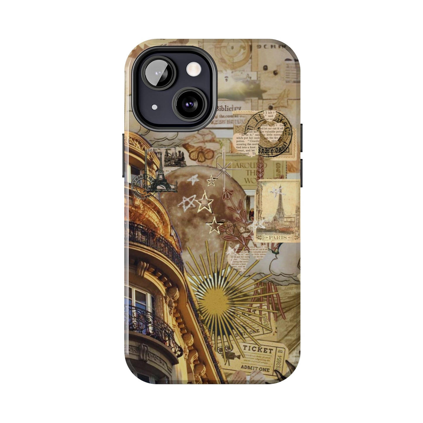 Parisian Dream Collage iPhone Case – Dual - Layer Protection with Vintage French Aesthetic - BOGO Cases