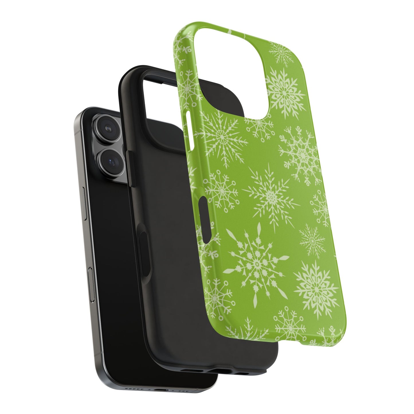 Green Snowflake Pattern – iPhone Series Case