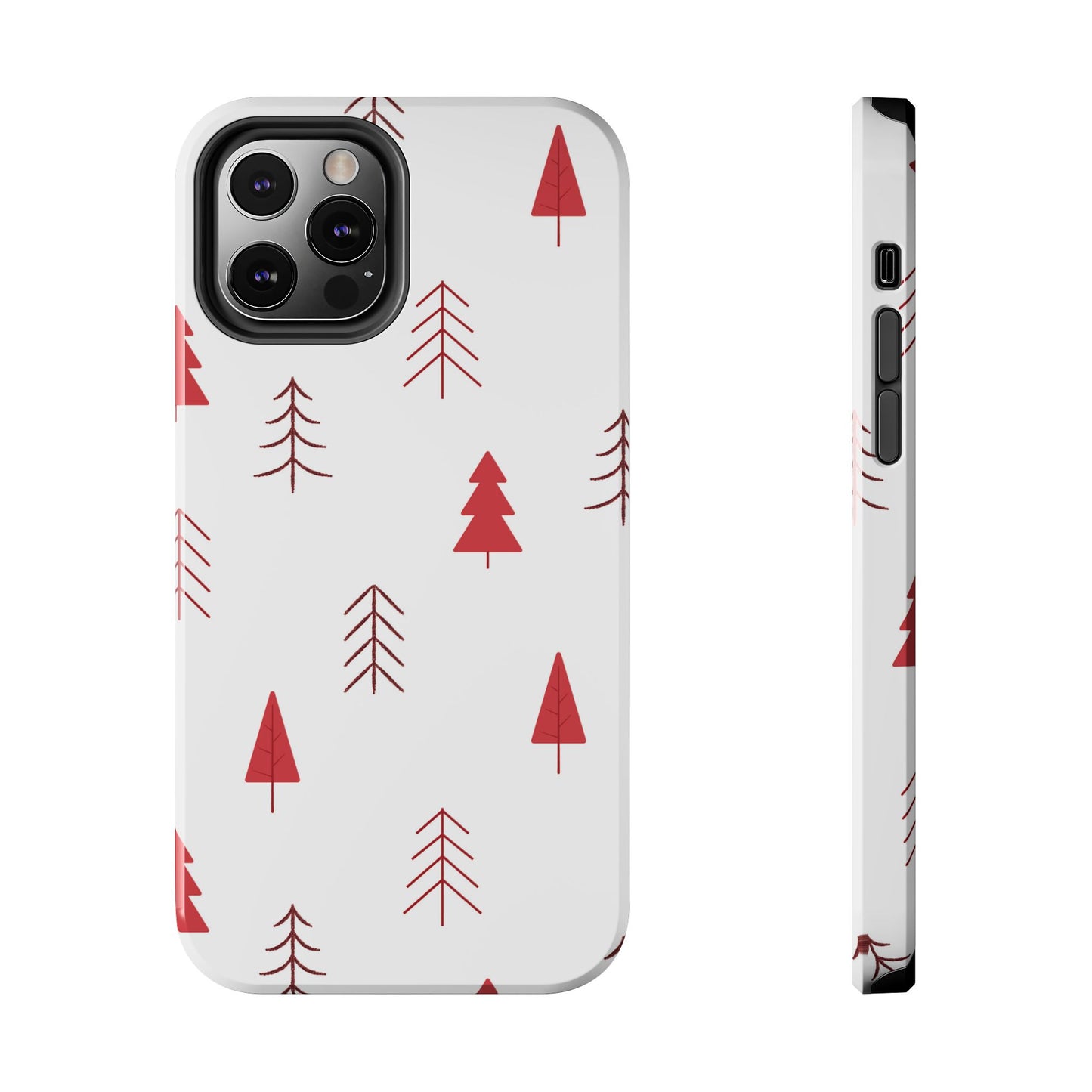 Scandi Red Pine Trees - iPhone Series Case