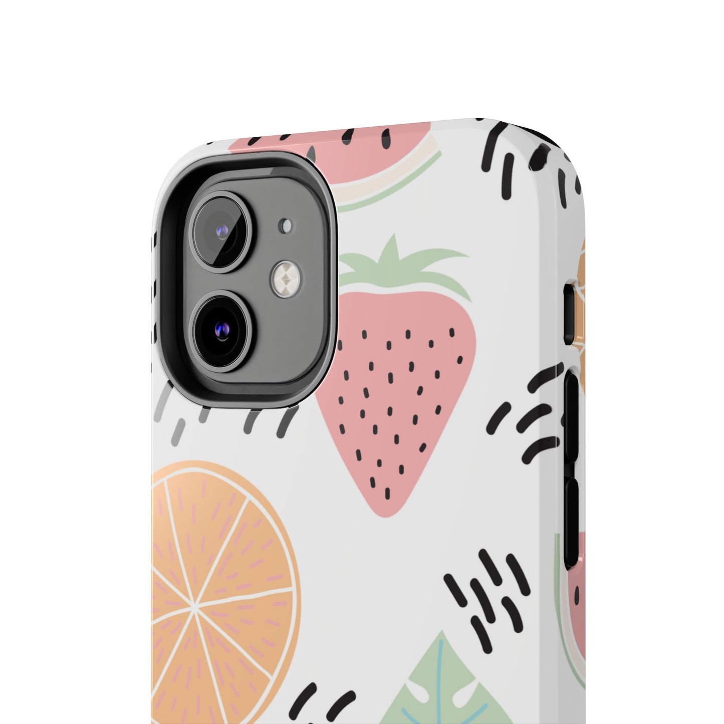 Tropical Fruit Fiesta Tough iPhone Case – Fun Watermelon, Pineapple, and Citrus Design - BOGO Cases