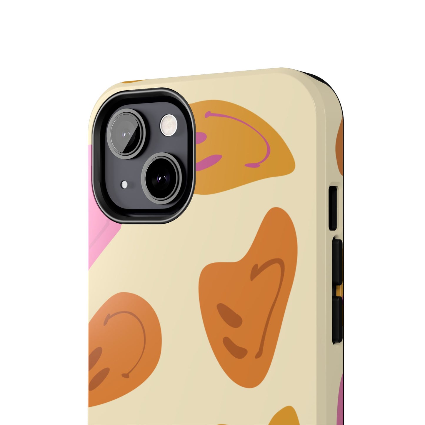 Retro Smiley Faces iPhone Case – Shockproof, Matte Finish, Dual-Layer Protection