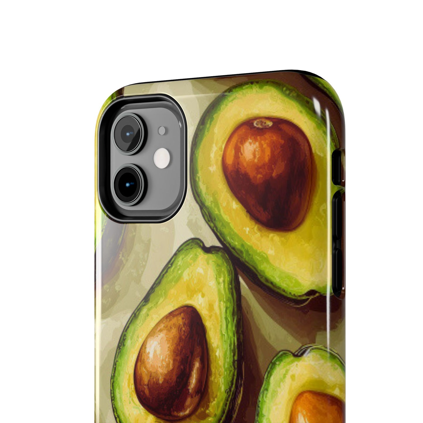 Realistic Avocado iPhone Case – Detailed Green Fruit Design, Shockproof Protection - BOGO Cases