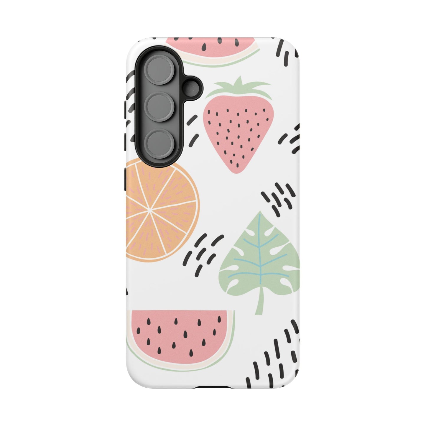 Tropical Fruit Fiesta Tough Samsung Galaxy  Case – Fun Watermelon, Pineapple, and Citrus Design