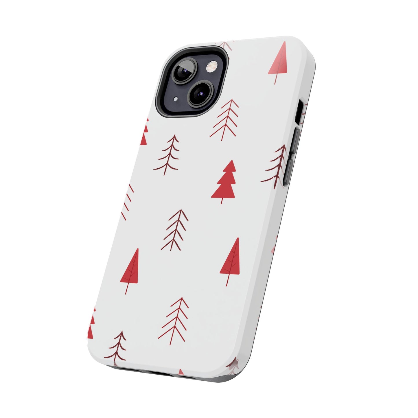 Scandi Red Pine Trees - iPhone Series Case