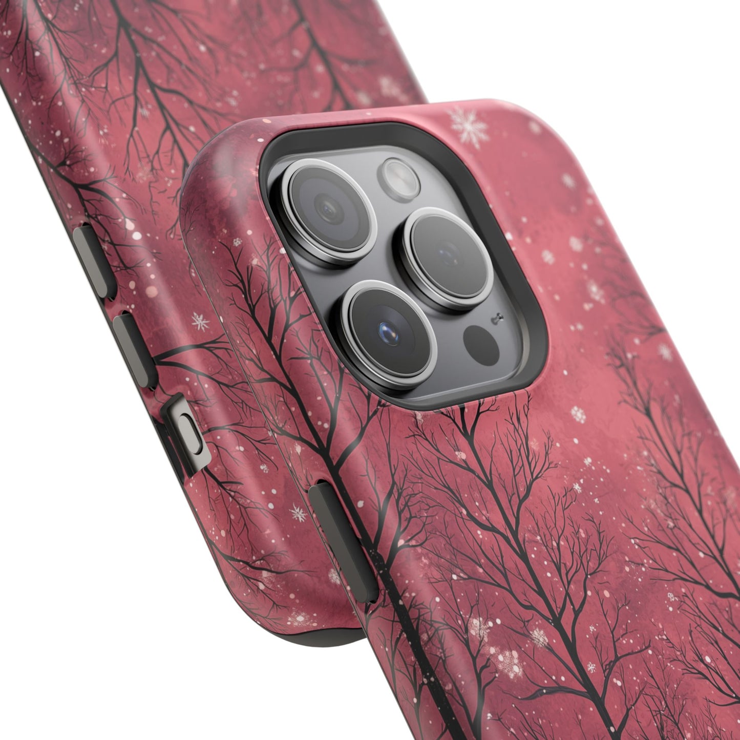Pink Winter Twilight Forest - MagSafe iPhone Series Case