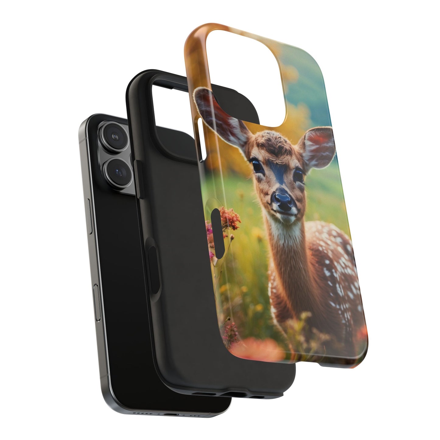 Golden Meadow Fawn iPhone Case