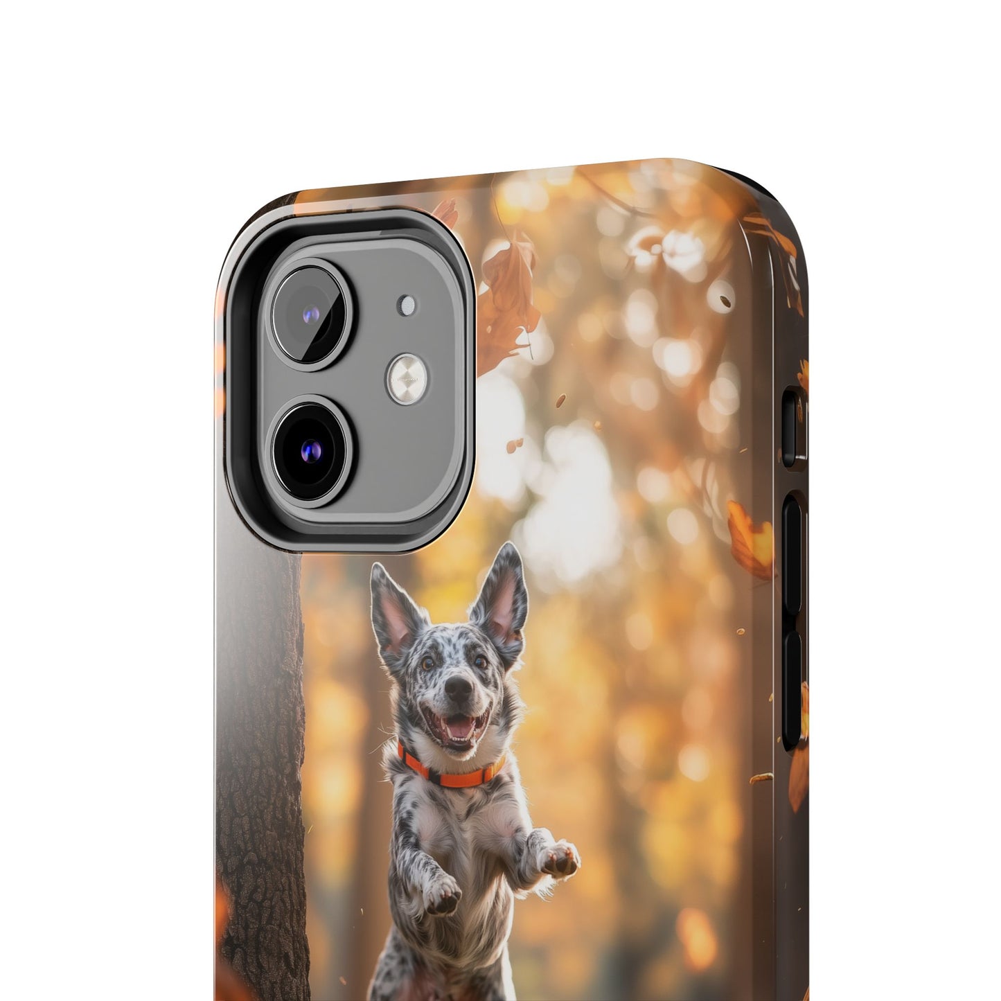 Energetic Blue Heeler Forest Pup Phone Case – Durable Outdoor-Inspired Design