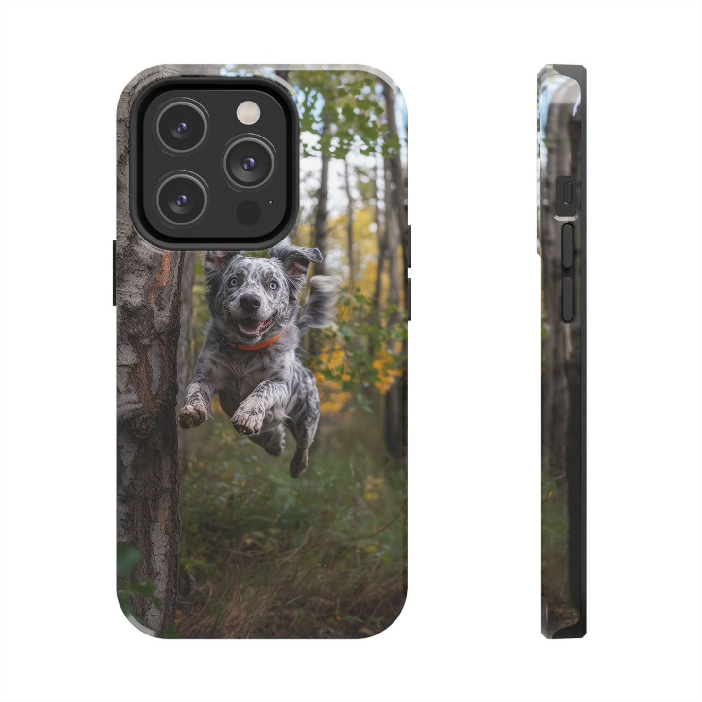 Happy Forest Dog iPhone Case – Nature-Inspired Protective Cover