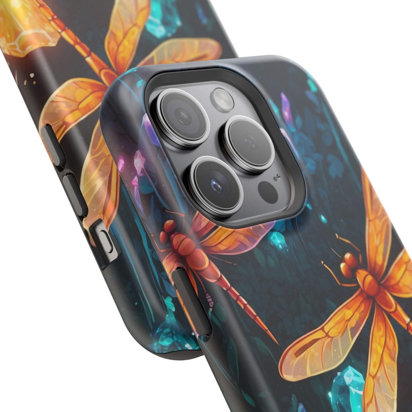 Mystical Dragonflies & Crystals – MagSafe iPhone Series Case